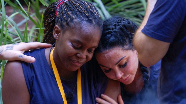 STRICT EMBARGO - NOT FOR USE BEFORE 22:15 GMT, 28 Nov 2024 - EDITORIAL USE ONLY Mandatory Credit: Photo by ITV/Shutterstock (14953125bg) Oti - Tulisa Contostavlos and Oti Mabuse 'I'm a Celebrity...Get Me Out of Here!' TV show, Series 24, Australia - 28 Nov 2024