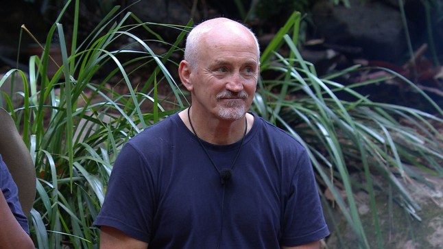 A close up of Barry McGuigan in the I'm A Celebrity jungle