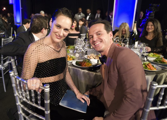 Phoebe Waller-Bridge (L) and Andrew Scott attend the 26th Annual Screen Actors Guild Awards