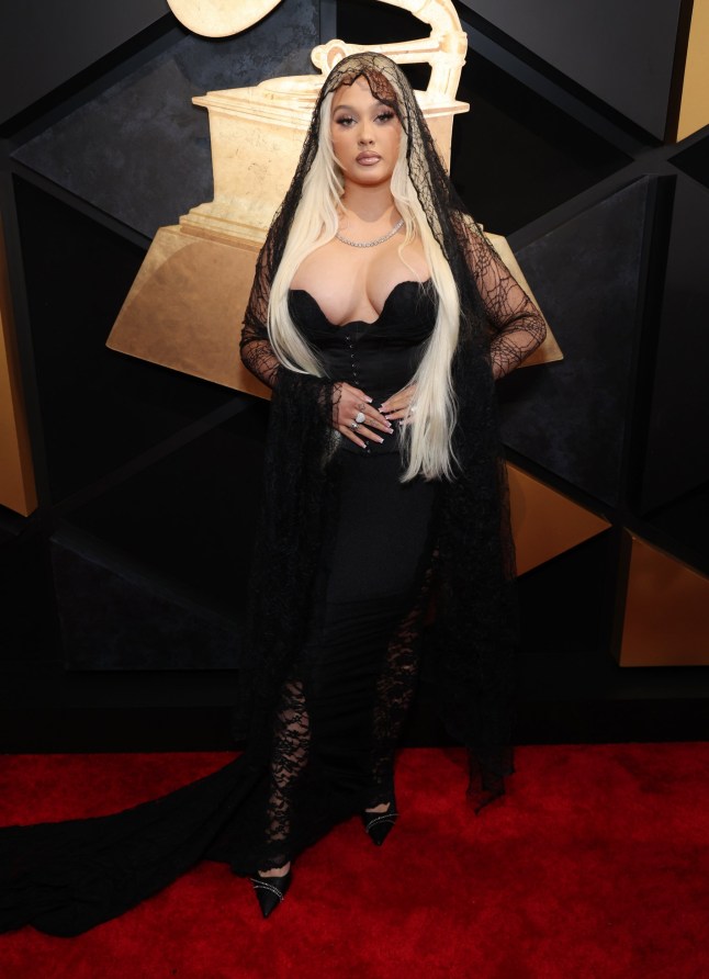 LOS ANGELES, CALIFORNIA - FEBRUARY 04: Alabama Barker attends the 66th GRAMMY Awards at Crypto.com Arena on February 04, 2024 in Los Angeles, California. (Photo by Kevin Mazur/Getty Images for The Recording Academy)