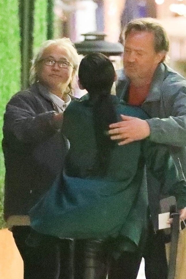 Los Angeles, CA - **FILE PHOTOS** *EXCLUSIVE* - The authorities charged Mr. Perry???s personal assistant, two doctors and others with crimes, including conspiracy to distribute ketamine, in the death of the former ???Friends??? star. Pictured Here: Actor Matthew Perry is seen leaving E Baldi restaurant in Beverly Hills with his assistant Kenneth Iwamasa bidding farewell to another friend. **SHOT ON 02/24/2023** Pictured: Matthew Perry, Kenneth Iwamasa BACKGRID USA 15 AUGUST 2024 USA: +1 310 798 9111 / usasales@backgrid.com UK: +44 208 344 2007 / uksales@backgrid.com *UK Clients - Pictures Containing Children Please Pixelate Face Prior To Publication*