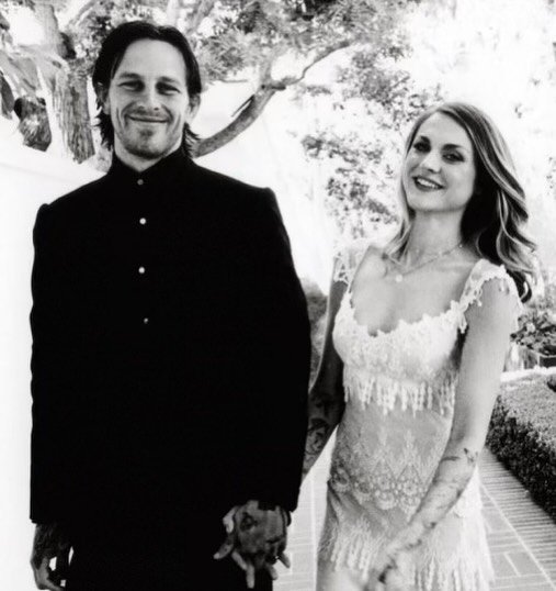 Frances Bean Cobain with husband Riley Hawk in photos from his Instagram.