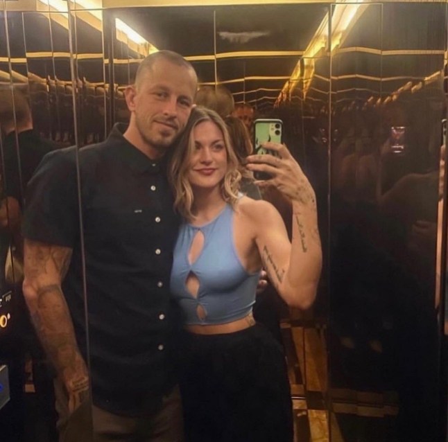 Frances Bean Cobain with husband Riley Hawk in photos from her Instagram.