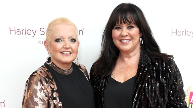 LONDON, ENGLAND - OCTOBER 18: Linda Nolan (L) and Coleen Nolan attend the Best Heroes Awards 2023 on October 18, 2023 in London, England. (Photo by Mike Marsland/WireImage)