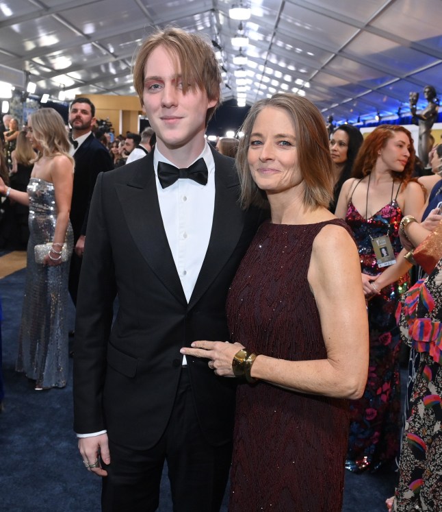 Mandatory Credit: Photo by George Pimentel/Shutterstock for SAG (15148480fi) Charles Bernard Foster and Jodie Foster 31st Screen Actors Guild Awards, Roaming Arrivals, Shrine Auditorium, Los Angeles, California, USA - 23 Feb 2025