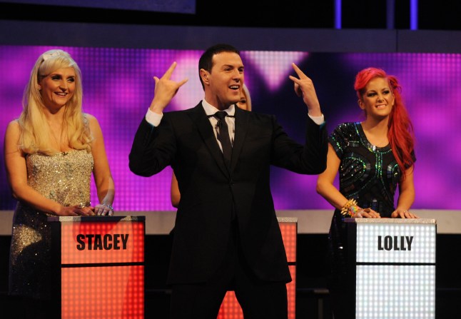 Television Programme: Take Me Out. Host Paddy McGuinness and girls. A Thames Production for ITV1 TAKE ME OUT - Series 5 Saturday 23 February 2013 It s the last show of the current series and it s last chance at the Dating Corale for Paddy McGuiness flirty thirty. Descending down the love lift tonight are Tom , a Rugby Player from Cardiff , Henry, a student from Leeds , Ben , a Morris Dancer from Exeter and Joe, a security advisor from Liverpool. Plus all the dating action between last week s couples on the Isle Of Fernando s. Picture shows: Host Paddy McGuinness and girls