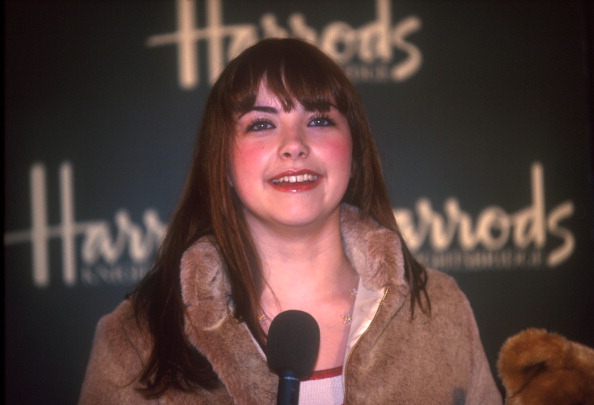 Charlotte Church at the opening of Harrods sale 2001