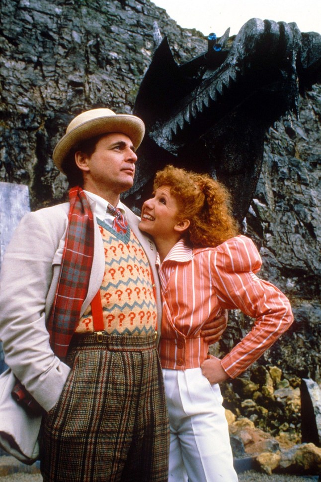 Doctor Who still of Sylvester McCoy and Bonnie Langford in Doctor Who