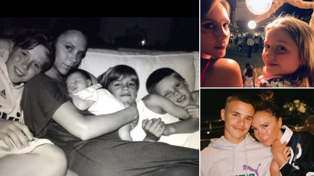 Victoria Beckham in throwback photos with her children posted on Mother's Day by husband David