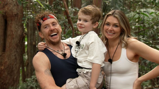 Danny Jones is met by wife Georgia Horsley and son Cooper in 'I'm a Celebrity...Get Me Out of Here!'