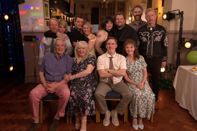 For use in UK, Ireland or Benelux countries only BBC handout photo of the cast of Gavin And Stacey: The Finale, as the final episode gripped viewers as characters Smithy and Nessa finally got their happy ending, five years on from the Christmas proposal cliffhanger. Issue date: Wednesday December 25, 2024. PA Photo. See PA story SHOWBIZ GavinAndStacey. Photo credit should read: Tom Jackson/BBC/PA Wire NOTE TO EDITORS: Not for use more than 21 days after issue. You may use this picture without charge only for the purpose of publicising or reporting on current BBC programming, personnel or other BBC output or activity within 21 days of issue. Any use after that time MUST be cleared through BBC Picture Publicity. Please credit the image to the BBC and any named photographer or independent programme maker, as described in the caption.