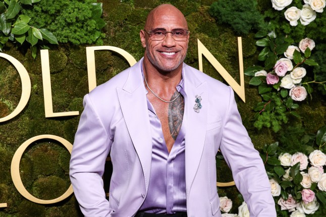 Mandatory Credit: Photo by Image Press Agency/NurPhoto/REX/Shutterstock (15078520tv) Dwayne Johnson wearing Dolce and Gabanna arrives at the 82nd Annual Golden Globe Awards held at The Beverly Hilton Hotel on January 5, 2025 in Beverly Hills, Los Angeles, California, United States. 82nd Annual Golden Globe Awards, The Beverly Hilton Hotel, Beverly Hills, Los Angeles, California, Usa, United States - 05 Jan 2025
