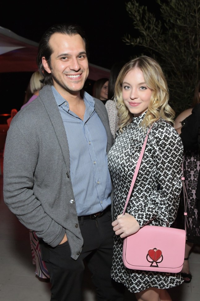 LOS ANGELES, CA - OCTOBER 23: Jonathan Davino (L) and Sydney Sweeney attend the InStyle and Kate Spade dinner at Spring Place on October 23, 2018 in Los Angeles, California. (Photo by Charley Gallay/Getty Images for InStyle)