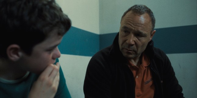 Adolescence. (L to R) Owen Cooper as Jamie Miller, Stephen Graham as Eddie Miller in Adolescence. Cr. Courtesy of Netflix ?? 2024