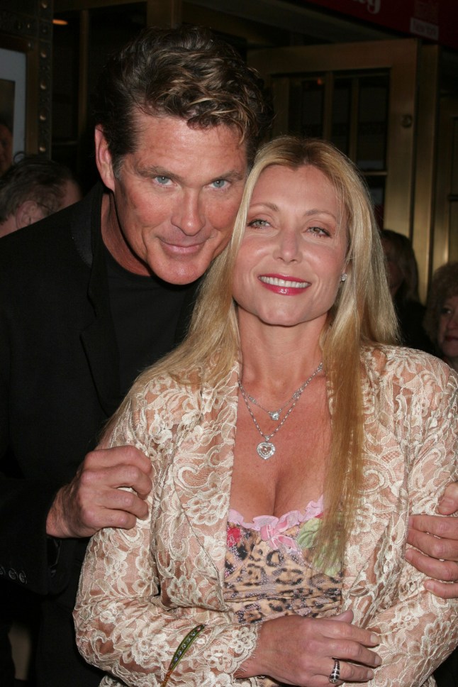 Mandatory Credit: Photo by MediaPunch/Shutterstock (15182477a) **FILE PHOTO** Pamela Bach Reportedly Dead of Suicide. David Hasselhoff and wife Pamela Bach attend the Opening Night of "Doubt" at the Walter Kerr Theatre in New York City on March 31, 2005. Pamela Bach Reportedly Dead of Suicide, New York, NY