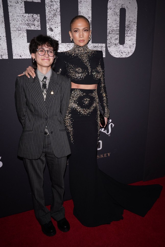 Mandatory Credit: Photo by Kristin Callahan/Shutterstock (15219173bh) Emme Maribel Muniz, Jennifer Lopez 'Othello' Broadway Revival Opening Night - Arrivals and Curtain Call, New York, USA - 23 Mar 2025