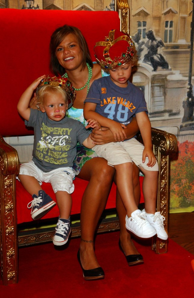 **IMAGE OUTSIDE OF SUBSCRIPTION DEAL, FEES APPLY, PLEASE CONTACT YOUR ACCOUNT MANAGER** Mandatory Credit: Photo by Joanne Davidson/REX/Shutterstock (7548438i) the Uk Premiere of 'Garfield 2' at the Vue Leicester Square Jade Goody with Her Sons (l-r) Bobby Jack and Freddie The Uk Premiere of 'Garfield 2' at the Vue Leicester Square - 16 Jul 2006