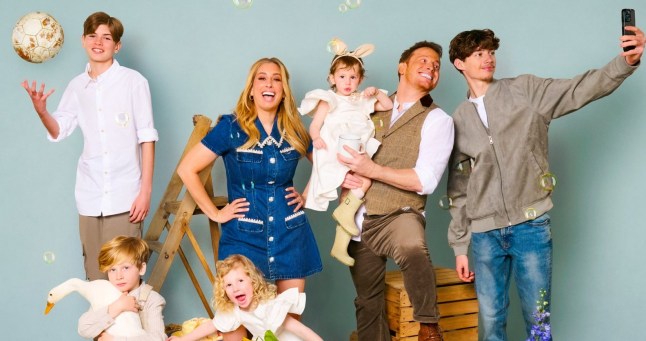 Stacey & Joe with Leighton, Rex, Stacey, Rose, Belle, Joe, Zach