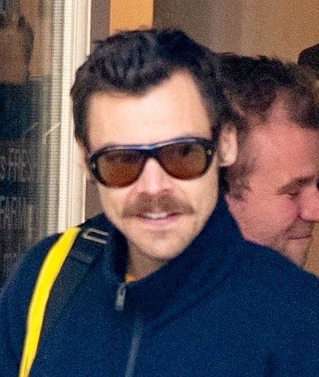 BGUK_3191221 - London, UNITED KINGDOM - *PREMIUM-EXCLUSIVE* - MUST CALL FOR PRICING BEFORE USAGE - STRICTLY NOT AVAILABLE UK MAGAZINES - A moustached Harry Styles appeared pensive and downcast as he sat with James Corden outside a farm shop caf?? in central London. Harry???s spirits soon lifted, though, as he chatted with BFF Comedian James Corden, who managed to make him chuckle. After their catch-up, the pair headed inside the caf?? before making their way to a nearby pub together. *STRICTLY NO SUBSCRIPTIONS AND NO SOCIAL SOCIAL MEDIA USE* Pictured: Harry Styles, James Corden BACKGRID UK 26 MARCH 2025 UK: +44 208 344 2007 / uksales@backgrid.com USA: +1 310 798 9111 / usasales@backgrid.com *Pictures Containing Children Please Pixelate Face Prior To Publication*