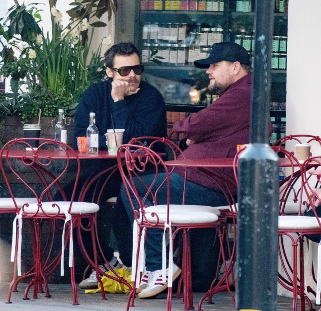 BGUK_3191221 - London, UNITED KINGDOM - *PREMIUM-EXCLUSIVE* - MUST CALL FOR PRICING BEFORE USAGE - STRICTLY NOT AVAILABLE UK MAGAZINES - A moustached Harry Styles appeared pensive and downcast as he sat with James Corden outside a farm shop caf?? in central London. Harry???s spirits soon lifted, though, as he chatted with BFF Comedian James Corden, who managed to make him chuckle. After their catch-up, the pair headed inside the caf?? before making their way to a nearby pub together. *STRICTLY NO SUBSCRIPTIONS AND NO SOCIAL SOCIAL MEDIA USE* Pictured: Harry Styles, James Corden BACKGRID UK 26 MARCH 2025 UK: +44 208 344 2007 / uksales@backgrid.com USA: +1 310 798 9111 / usasales@backgrid.com *Pictures Containing Children Please Pixelate Face Prior To Publication*