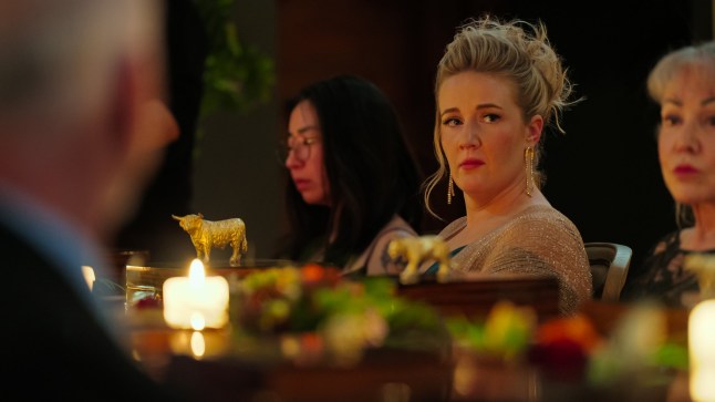 Million Dollar Secret. (L to R) Se Young Metzroth, Lauren Trefethren and Lydia Blair in episode 102 of Million Dollar Secret. Credit: Courtesy of Netflix/?? 2025 Netflix, Inc.