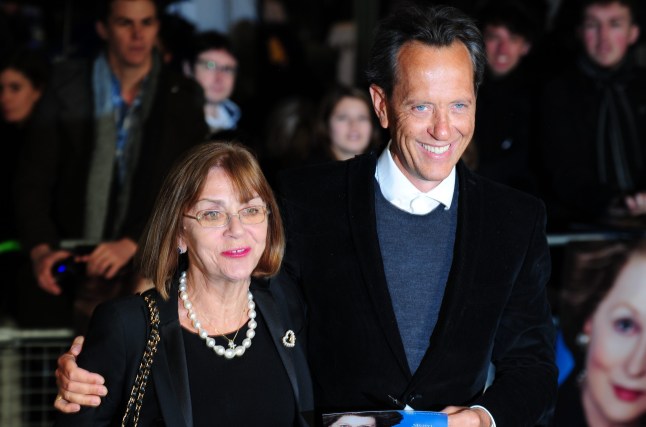British actor Richard E Grant (R) poses