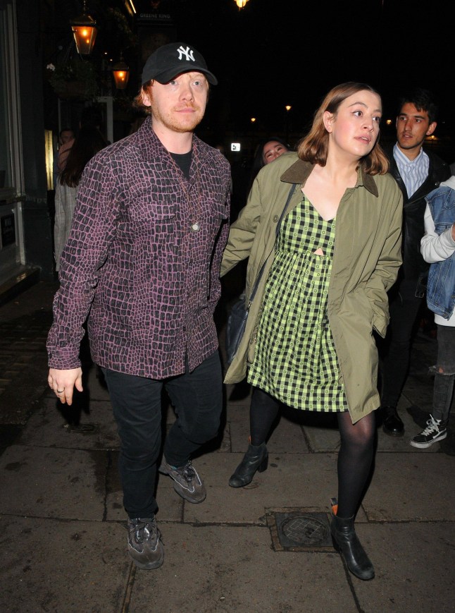 Mandatory Credit: Photo by Can Nguyen/REX/Shutterstock (10315783i) Rupert Grint and Georgia Groome 'Bitter Wheat' play, Press Night, London, UK - 19 Jun 2019