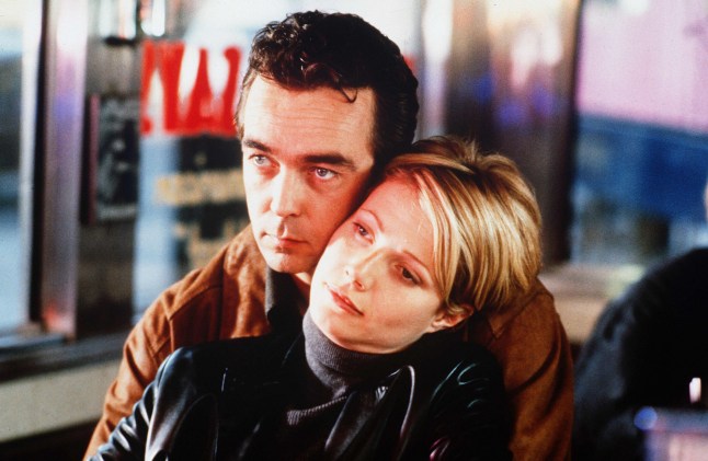 Editorial use only. No book cover usage. Mandatory Credit: Photo by Alex Bailey/Paramount/Miramax/Intermedia/Kobal/REX/Shutterstock (5880654b) John Hannah, Gwyneth Paltrow Sliding Doors - 1997 Director: Peter Howitt Paramount/Miramax/Intermedia USA/UK Scene Still Drama Pile & face