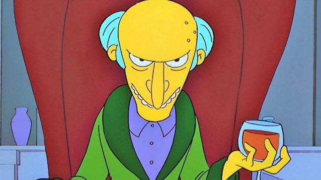 Mr Burns, The Simpsons