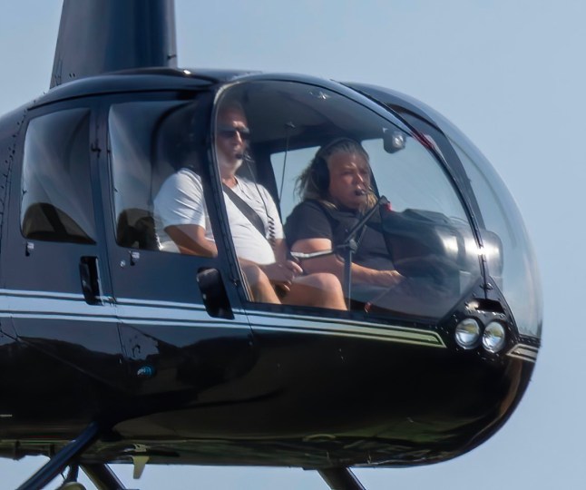 14 August 2024 - EXCLUSIVE. Paul Hollywood, the well-known judge from The Great British Bake Off, has ruffled some feathers among his neighbours in Kent by secretly purchasing a ??500,000 helicopter. The celebrity baker, who resides in a ??1 million mansion in Ashford, has been using the chopper for flying lessons, which has sparked complaints due to the noise. The bake off star was seen flying with an instructor close to his Ashford home as he approached a landing as he continues to work towards his private pilots licence. Despite living close to Headcorn Aerodrome, Hollywood opts to have his helicopter, a Robinson Raven, flown from Manston airport to his home for lessons. Neighbours are reportedly upset, not just because of the noise, but also because Hollywood frequently uses the helicopter for personal trips, including luxury getaways with his wife Melissa. Public flight logs indicate that Hollywood has been flying solo across the UK, often landing in the gardens of 5-star hotels. He has even installed a windsock in his garden to monitor flying conditions. There are concerns among locals that his plans to use the helicopter to travel to the Bake Off tent for filming could increase the disturbance. Credit: CLICK NEWS AND MEDIA Ref: AMdef **Exclusive to CLICK NEWS AND MEDIA** CLICK NEWS AND MEDIA - PICTURES@CLICKNEWSANDMEDIA.COM - 07774 321240 -