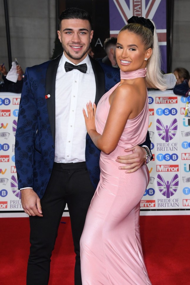 Mandatory Credit: Photo by David Fisher/REX/Shutterstock (10458431ad) Tommy Fury and Molly-Mae Hague Pride of Britain Awards, London, UK - 28 Oct 2019
