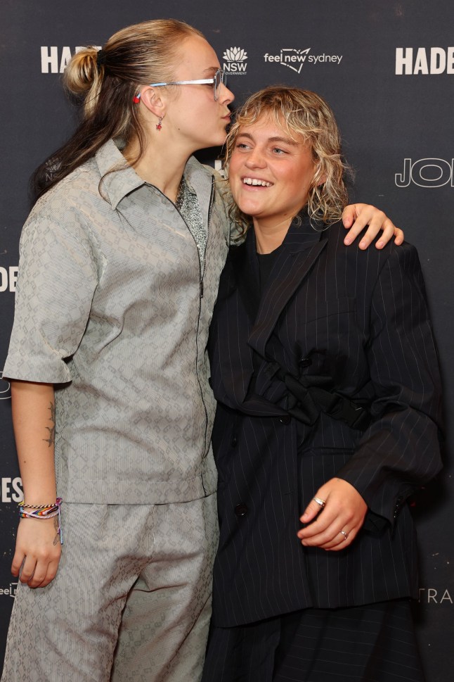 SYDNEY, AUSTRALIA - FEBRUARY 14: JoJo Siwa and Kath Ebbs attend the Australian premiere of "Hadestown" at Theatre Royal on February 14, 2025 in Sydney, Australia. (Photo by Don Arnold/WireImage)