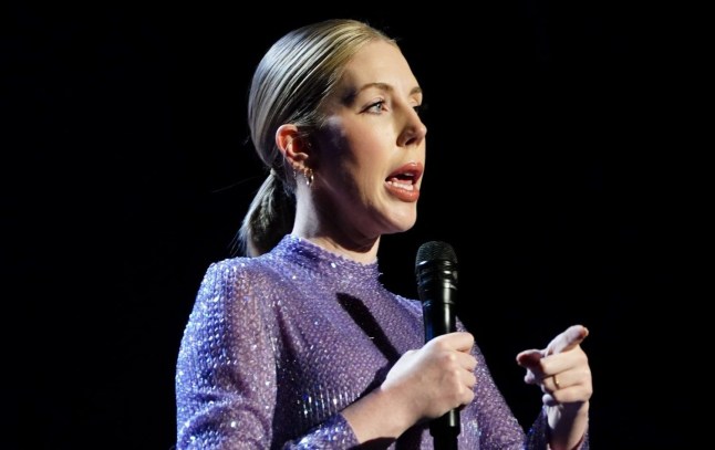 Katherine Ryan during the Teenage Cancer Trust show - A Night of Comedy - at the Royal Albert Hall, London. Picture date: Tuesday March 25, 2025. PA Photo. Photo credit should read: Ian West/PA Wire