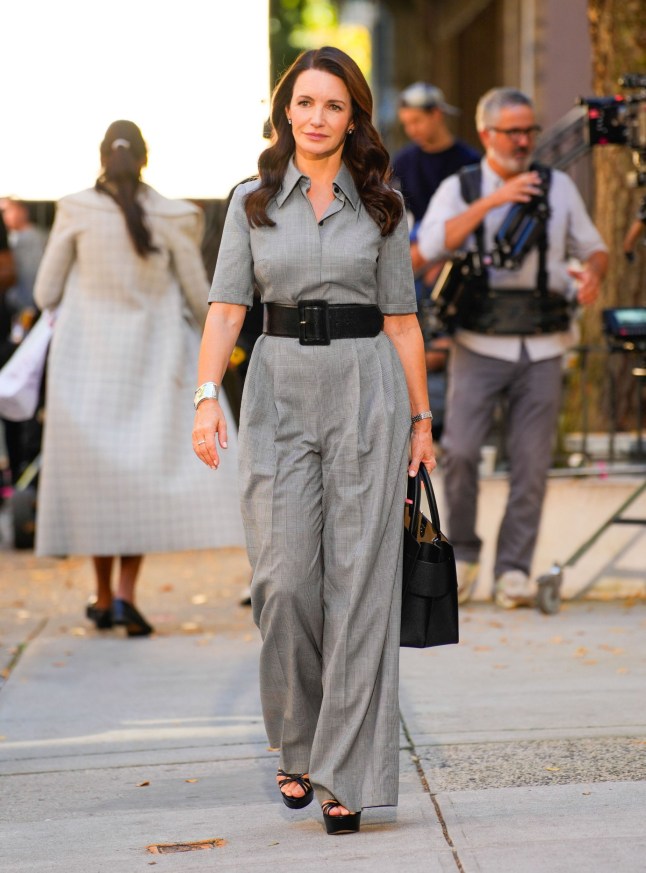 NEW YORK, NY - OCTOBER 22: Kristin Davis is seen on the set of "And Just Like That..." on October 22, 2024 in New York City. (Photo by XNY/Star Max/GC Images)