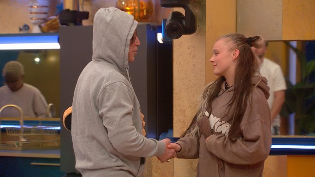 EDITORIAL USE ONLY Mandatory Credit: Photo by Shutterstock for Big Brother (15245965d) JoJo Siwa and Mickey Rourke 'Celebrity Big Brother' TV Show, Series 2, Episode 3, London, UK - 09 Apr 2025