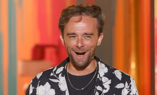Jack P. Shepherd looks shocked as he leaves the Celebrity Big Brother house