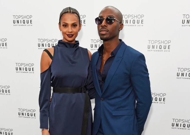 LONDON, ENGLAND - SEPTEMBER 18: Alesha Dixon (L) and Azuka Ononye arrive at the Topshop Unique show during London Fashion Week Spring/Summer Collections 2017 at Old Spitalfields Market on September 18, 2016 in London, England. (Photo by David M. Benett/Dave Benett/Getty Images for Topshop)