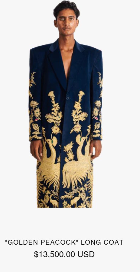 Rastah grab of Golden Peacock long coat worn by Seth Rollins on WWE Raw