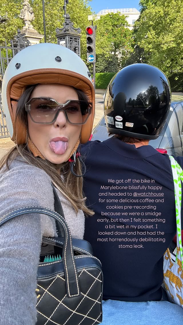 Louise Thompson's stoma bag breaks