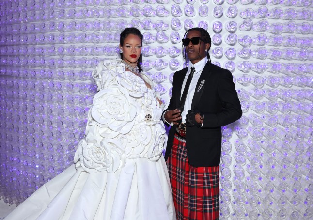 Rihanna and A$AP Rocky at 2023 Met Gala