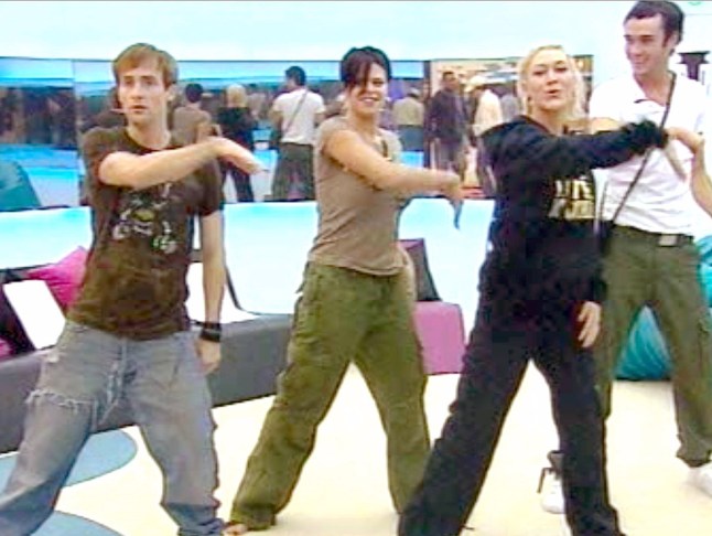 Mandatory Credit: Photo by REX/Shutterstock (632880d) Ian 'H' Watkins, Jade Goody, Jo O'Meara and Jack Tweed practising for their performance as a Steps tribute band. 'Celebrity Big Brother' TV Programme, Britain - 13 Jan 2007