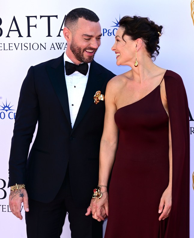 Mandatory Credit: Photo by Anthony Harvey/Shutterstock (14476375aa) Matt Willis and Emma Willis BAFTA Television Awards, Arrivals, Royal Festival Hall, London, UK - 12 May 2024
