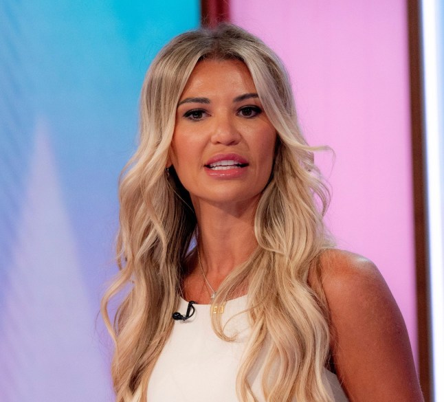 Editorial use only Mandatory Credit: Photo by Ken McKay/ITV/Shutterstock (14668212s) Christine McGuinness 'Loose Women' TV show, London, UK - 27 Aug 2024