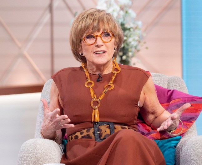 Editorial use only Mandatory Credit: Photo by S Meddle/ITV/Shutterstock (12172353e) Anne Robinson 'Lorraine' TV show, London, UK - 28 Jun 2021