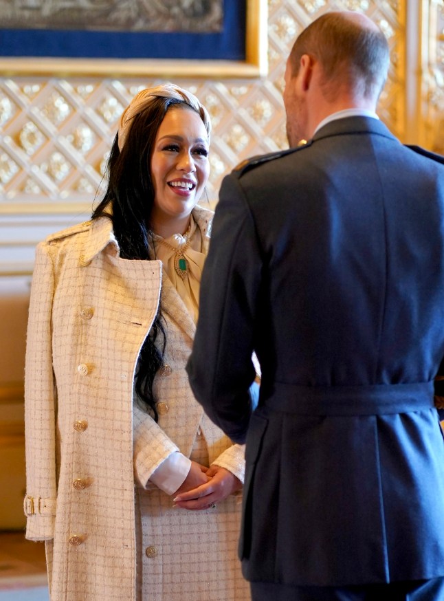 Rebecca Ferguson, Singer, Songwriter and Music Industry Campaigner, is made a Member of the Order of the British Empire by the Prince of Wales at Windsor Castle. The honour recognises services to the music industry. Picture date: Tuesday November 12, 2024. PA Photo. See PA story ROYAL Investiture. Photo credit should read: Jordan Pettitt/PA Wire