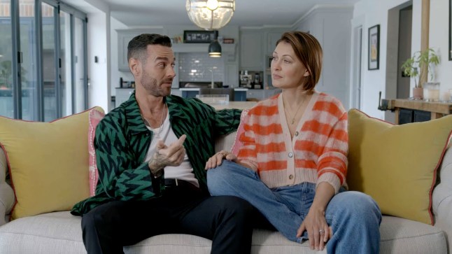 This is a photo of Matt and Emma Willis sat on a sofa chatting. See PA Feature FAMILY Smartphones. WARNING: This picture must only be used to accompany PA feature FAMILY Smartphones. PA Photo. Picture credit should read: Channel 4/PA. NOTE TO EDITORS: This picture must only be used to accompany PA Feature FAMILY Smartphones.