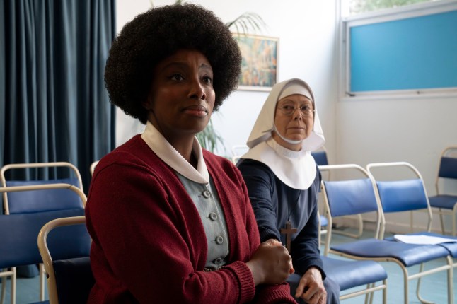 Call The Midwife s14,23-02-2025,7,Joyce Highland (RENEE BAILEY), Sister Julienne (JENNY AGUTTER),Neal Street Productions,Olly Courtney