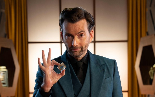 From Remarkable Entertainment Genius Game: on ITV1 & ITVX Pictured: DAVID TENNANT. This photograph is (C) Remarkable Entertainment and can only be reproduced for editorial purposes directly in connection with the programme or event mentioned above, or ITV plc. This photograph must not be manipulated [excluding basic cropping] in a manner which alters the visual appearance of the person photographed deemed detrimental or inappropriate by ITV plc Picture Desk. This photograph must not be syndicated to any other company, publication or website, or permanently archived, without the express written permission of ITV Picture Desk. Full Terms and conditions are available on the website www.itv.com/presscentre/itvpictures/terms For further information please contact: michael.taiwo1@itv.com