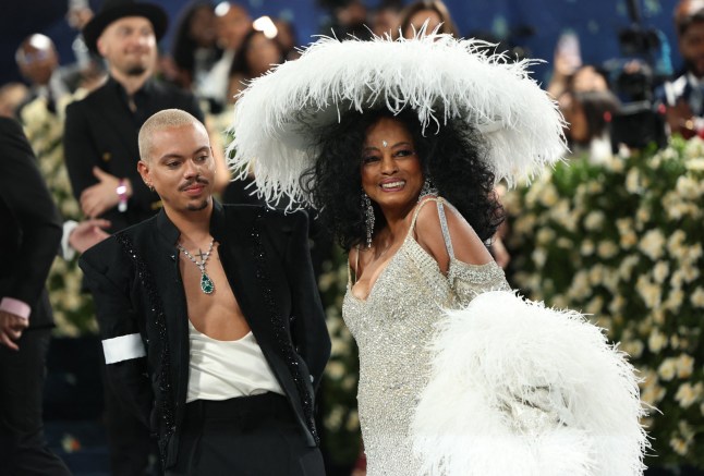 Diana Ross poses during the Met Gala, an annual fundraising gala held for the benefit of the Metropolitan Museum of Art's Costume Institute with this year's theme 'Superfine: Tailoring Black Style,' in New York City, New York, U.S., May 5, 2025. REUTERS/Mario Anzuoni