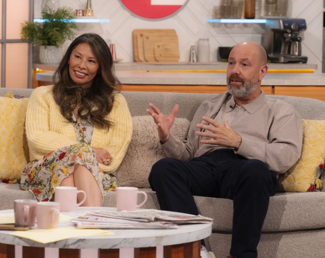 Editorial use only Mandatory Credit: Photo by Ken McKay/ITV/Shutterstock (15287923u) Yin Yai-Brown, Gaz Brown 'Lorraine' TV show, London, UK - 07 May 2025